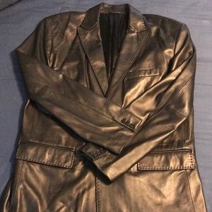 Tommy Hilfiger Leather Jacket sz XL EUC